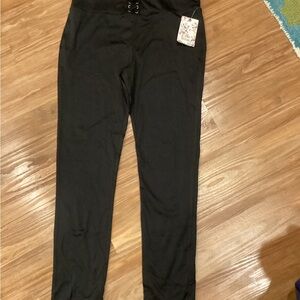 Pink Republic Lace Leggings Black Size L by Kohls NWT